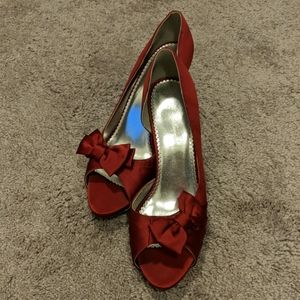 Red Heels with Bow